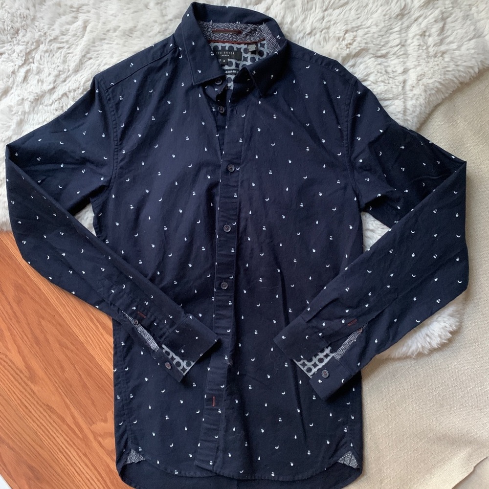 Ted Baker Men long sleeves shirt size 2